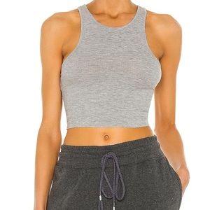 NWT HIGH NECK RIBBED CROP TOP FP🌿🌿